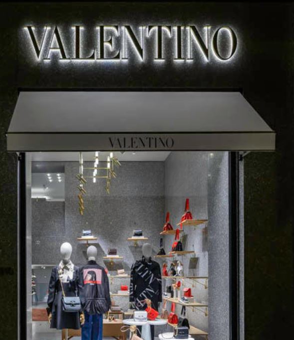 Boutique Valentino el barrio de Salamanca en Madrid